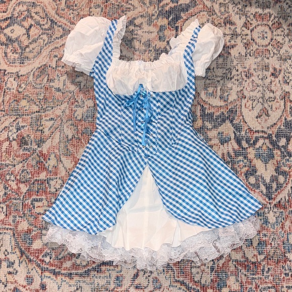 Leg Avenue Gingham Dress Dorothy Wizard of Oz Costume SZ XS NIB - Picture 3 of 5